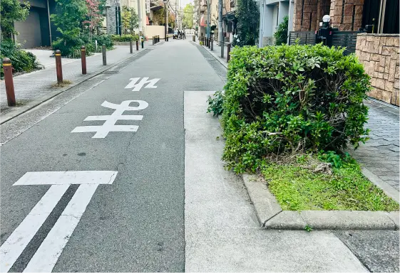 道路に沿ったエルフ