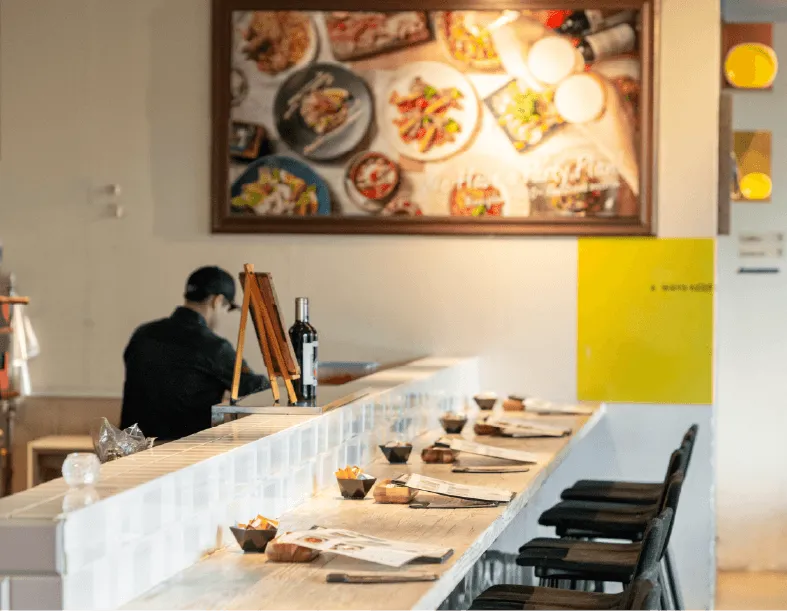 友達と駅前で待ち合わせて夕食へ。駅近にお店が充実しているので誘いやすい。